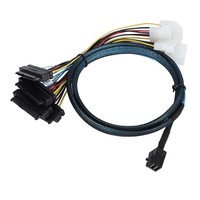 Kabel Daya Internal Mini SAS HD SFF-8643 ke 4x SFF-8482