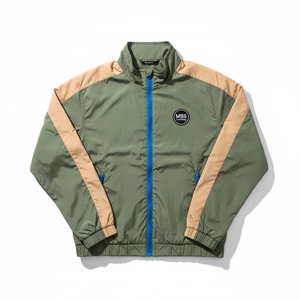Custom Men's Lightweight Windbreaker Jacket Waterproof Outdoor Color Block Zipper Sportswear Casual Bomber Coat Retro Tracksuit - Product Image 1