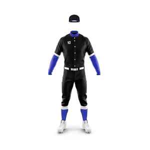 Custom Logo <b>Baseball</b> Uniform Jersey <b>Set</b> with Sublimation Printing 100% Polyester Anti-Bacterial Fitted - Product Image 5