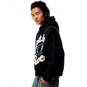 Sudadera con Capucha Gótica para Hombre, Talla Grande, Ultra Pesada de 500GSM, Estilo Urbano de Invierno, con Estampado Gráfico en la Espalda, MOQ Bajo - Product Image 6