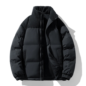 Wholesale Golden Weather <b>Man</b> Varsity Hooded Reversible Eco-Friendly Waterproof Windproof Breathable Woven <b>Winter</b> Bubble Jacket - Product Image 2