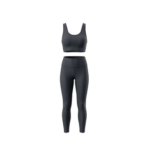 Conjuntos de Yoga para Mujer de Talla Grande con Logotipo Personalizado, de Alta Calidad, Transpirables y Ligeros, de 2 Piezas, sin Mangas, con Cintura Elástica - Product Image 1