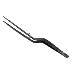 Pinzas de Chef de 20 cm con Punta Curva, Recubrimiento Antiadherente Amarillo, Acero Inoxidable, Pinzas de Precisión para Cocina Profesional - Product Image 2