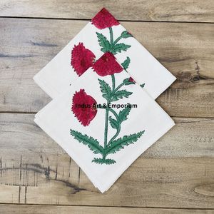 Mantel Individual Clásico Hecho a Mano de Algodón Fino con Estampado de Palmeras y Borde Geométrico, Lavable a Máquina, Personalizable para Uso Doméstico - Product Image 2