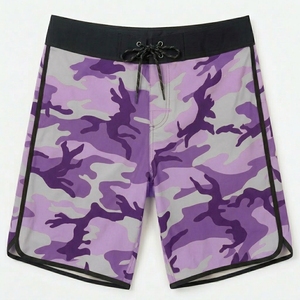 Shorts de surf camouflage pour hommes, shorts de bain à séchage rapide, légers, taille élastique, vêtements de plage, tenue décontractée d'été, style vacances - Product Image 4