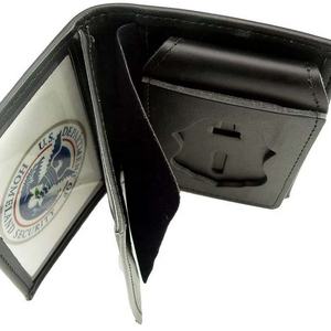 Porte-badges en cuir véritable de grande entreprise personnalisé, porte-badges de sécurité, chaîne de cou, porte-badges - Product Image 1