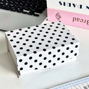 New Arrival Cute Polka Dot Magnetic Card <b>Box</b> Desktop Dustproof Organizer For Key Trinket Jewelry <b>Gift</b> <b>Box</b> For Friends <b>Present</b> - Product Image 3