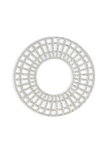 Round Metal <b>Decorative</b> <b>Plate</b> Nordic Plant Design Polished Finish Handmade - Product Image 6