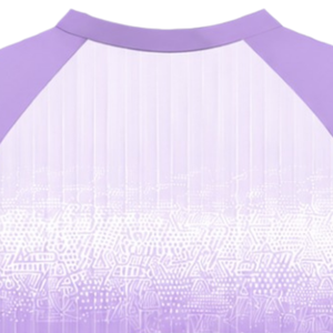 Camiseta Deportiva Lavender Raglan de Manga Corta, Cuello Redondo, Ligera, Transpirable, para Entrenamiento Atlético, Uniforme de Equipo, Rendimiento Deportivo - Product Image 6