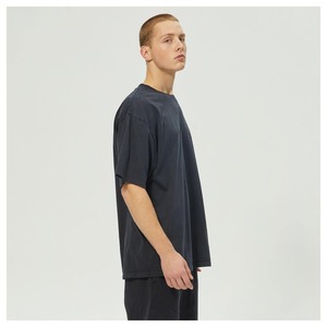 T-shirt ample de haute qualité, personnalisable, couleur unie, coupe ample, décontracté, 100% coton, t-shirt ample pour homme - Product Image 3