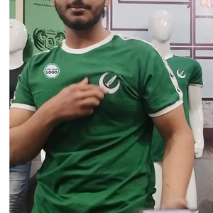 Men's AIRism 100% Combed Cotton T <b>Shirts</b> Men's Ringer Custom Logo Graphic Basketball T <b>Shirt</b> - Product Image 1