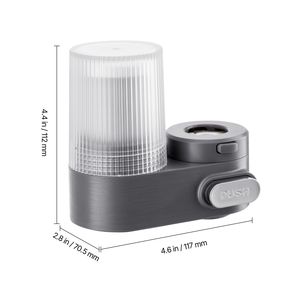 Filtro per Acqua in Fibra di Carbonio da Montare sul Rubinetto, Depuratore Verticale 3-in-1 per Lavello da Cucina, Rimuove Cloro e Piombo - Product Image 2