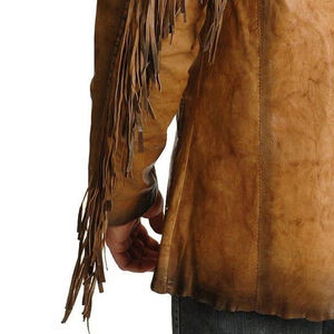 เสื้อแจ็คเก็ตคาวบอยทรงยาวบางแบบมีโลโก้ด้านหน้า สไตล์คาวบอย ผลิตตามสั่ง OEM ODM คุณภาพสูง ขายส่ง ส่งออกเสื้อผ้า - Product Image 6