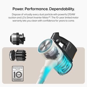 Aspiradora Inalámbrica LG CordZero A931 con Base de Autovaciado, 60 Minutos de Autonomía para Alfombras y Pisos Duros - Product Image 5