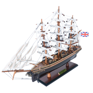 Modelo de Barco de Madera Pintado Cutty Sark de 50 cm con Base de Exhibición, Decoración de Lujo para el Hogar/Oficina, Artesanía Náutica Hecha a Mano, Regalo - Product Image 2