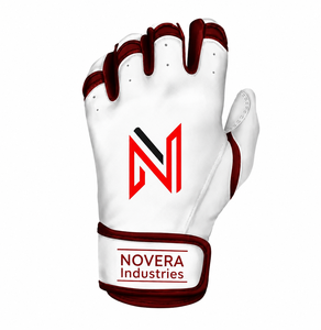 ถุงมือตีเบสบอลหนังสำหรับเด็ก NOVERA INDUSTRIES ปิดด้วยแถบตีนตุ๊กแก ระบายอากาศได้ดี น้ำหนักเบา แห้งเร็ว รับทำโลโก้ตามสั่ง - Product Image 4