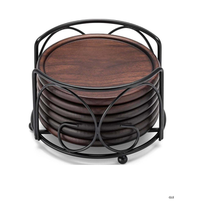 Antique Wooden coaster with Latest Holder Stand Tableware Decorative Piece Wooden coaster for Low Price - Product Image 1