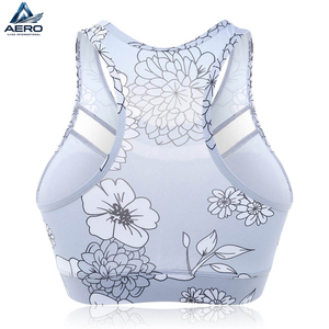 2026 Activewear Light Gray and White Contrast Color Good Supplier OEM ODM Service Breathable Wholesale Rate Fitness <b>Bra</b> - Product Image 3