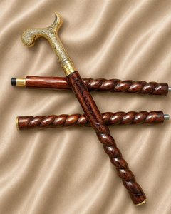 Personalized <b>Wooden</b> <b>Walking</b> Cane Metal Handle Twisted Shaft Folding Travel <b>Walking</b> <b>Stick</b> Custom Engraved Gentleman Cane Portable - Product Image 5