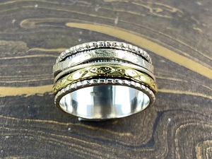 JAIPUR <b>SILVER</b> Multi Layer 925 <b>Silver</b> <b>Spinner</b> <b>Ring</b> for Party & Everyday Wear Best Gifts for Any Occasion - Product Image 3