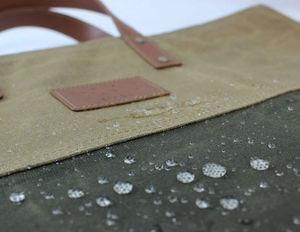 Bolsa de transporte de leña de estilo casual, de lona encerada, con asas de cuero, ligera, plegable, a prueba de olores, para uso en chimeneas. - Product Image 2