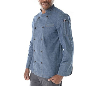 Uniforme de Chef para Restaurante, Chaqueta con Cuello y Mangas, Ropa de Trabajo de Cocina Premium para Personal de Hotel, Cafetería y Panadería, Tela Resistente - Product Image 2