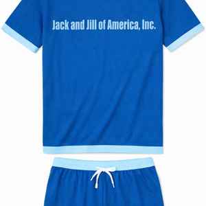 Ensemble de salon JJ unisexe, tenue assortie en deux pièces, t-shirt et short en coton doux, vêtements décontractés pour la maison, ensemble confortable - Product Image 6