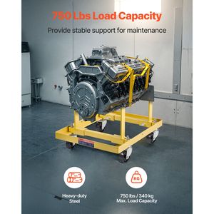 Supporto per Motore Resistente con Capacità di Carico di 750 LBS, 4 Supporti Regolabili in Larghezza e Lunghezza, Porta Motore in Acciaio - Product Image 1