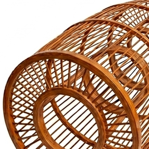 Lámpara colgante de bambú hecha a mano, ecológica, de madera tejida, para decoración de techos en restaurantes, hoteles y hogares. - Product Image 4