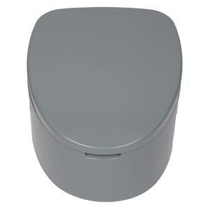 WC portatile con tappetino antiscivolo grigio - Product Image 6