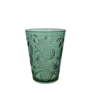 Vaso de agua acrílico plástico diseño piña - Product Image 1