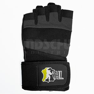 Gants de sport en PU à demi-doigts avec sangle de poignet réglable pour la musculation, le bodybuilding et l'exercice physique - Unisexe - Product Image 5