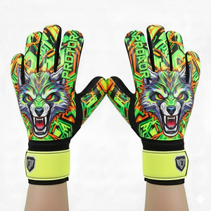 Gants de gardien de but en cuir respirant MAICCA pour l'entraînement sportif professionnel, confortables, à lacets, vente en gros - Product Image 5