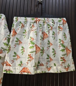 Conjunto de Pijama de Algodón 100% para Mujer, Cómodo, Transpirable, con Estampado de Plantas Frescas, Manga Corta y Pantalones Cortos, Suave, para Verano y Otoño - Product Image 4