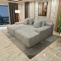 YY29 #   Housse de canapé combinée en tissu de velours côtelé moderne, convertible, emballage sous vide, rembourrage en éponge, salon, chambre à coucher, bureau