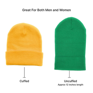 Custom Plain Beanie Hat Rib Knit Winter <b>Cap</b> Women <b>Men</b> Soft Stretch Warm Skull <b>Cap</b> OEM Supplier Wholesale - Product Image 3