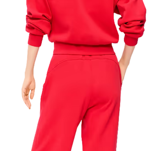 Women's Fleece <b>Wide</b> <b>Leg</b> Trousers Relaxed Fit Drawstring Elastic Waist Sweatpants with Side Pockets for Casual <b>Lounge</b> Daily Wears - Product Image 4