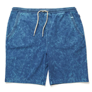 กางเกงขาสั้นผู้หญิงสไตล์วินเทจ ย้อมสีแบบแอซิดวอช ผ้าฝ้ายหนานุ่ม ระบายอากาศได้ดี เป็นมิตรกับสิ่งแวดล้อม แฟชั่นสตรีทแวร์สำหรับฤดูร้อน รับสกรีนโลโก้ - Product Image 1