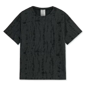 เสื้อยืดพรีเมียมสไตล์วินเทจสำหรับผู้ชาย แขนสั้น ทรงเข้ารูป ลุคเท่ห์ๆ ล้างสีแบบดิสเทรส ดีไซน์ทันสมัย สวมใส่สบาย - Product Image 1