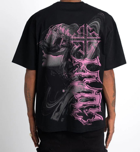 Camiseta Gótica Oversize de Algodón Pesado con Estampado de Calavera, Estilo Hip Hop Urbano, Vintage, Unisex, Personalizada, Premium - Product Image 6