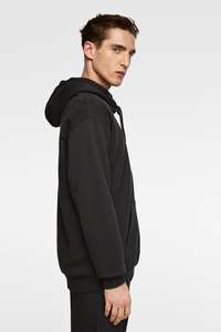 Sudadera con Capucha Personalizada al por Mayor, 60% Algodón, 40% Poliéster, de Alta Calidad, con Dobladillo y Puños Acanalados, Sudadera Lisa para Hombre, Sudadera Negra - Product Image 4