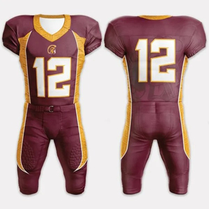 Uniforme de Fútbol Americano de Alta Calidad OEM KHILAN INDUSTRIES 2026, Jersey Personalizable de Manga Corta, Último Diseño, Venta al Por Mayor 100% - Product Image 5