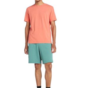 Shorts Bermuda pour homme en coton 100% couleur turquoise avec taille élastique et poches, décontractés, couleur unie, mi-longs, séchage rapide - Product Image 3