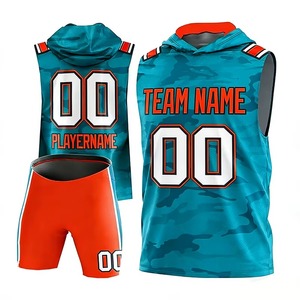 Custom Camouflage 7v7 Flag Football Uniform Set Newest Design Sleeveless American Uniform Camo 7on7 Flag Football Jerseys - Product Image 6