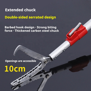 Pinza de control de serpientes plegable de acero inoxidable, extensible, moderna y engrosada, con diseño de pinza para anguila, para accesorios de mascotas serpientes - Product Image 3