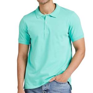 Chemise d'été décontractée pour homme, en maille unie respirante, en polyester et coton, brodée, à boutons – Vente en gros, Fabricant OEM - Product Image 2