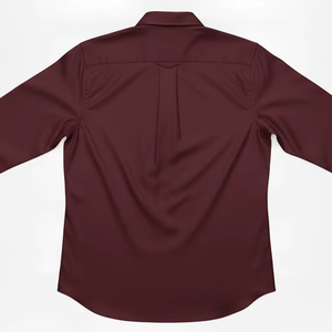 Camisa de Negocios Premium para Hombre, Manga Larga, Corte Ajustado, Mezcla de Algodón, Ropa Formal de Oficina, OEM, ODM, Logotipo Personalizado, Suministro al por Mayor - Product Image 3