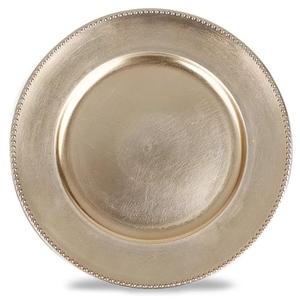 Assiettes de présentation réutilisables en métal pour anniversaires, fiançailles, fêtes, et la mise en scène de la table – Assiettes en métal écologiques pour le service - Product Image 5