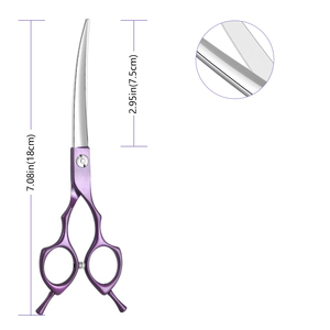 กรรไกรตัดขนสัตว์เลี้ยงแบบโค้ง สแตนเลส สำหรับสุนัขและสัตว์เลี้ยง - Product Image 3