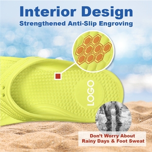 Custom Logo Durable Outsole Summer Open Toe Eco-Friendly Waterproof <b>Flip</b>-<b>Flops</b> Beach Style Soft - Product Image 5
